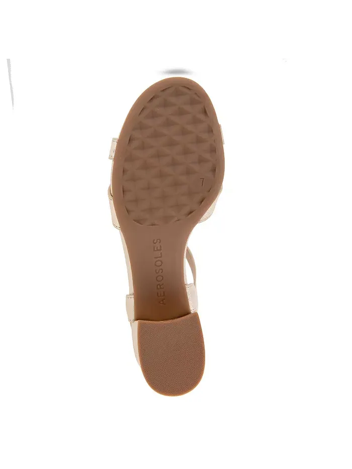 Женские сандалии Cinzia с круглым носком Aerosoles — изображение 5 из 5, золотистый металлик