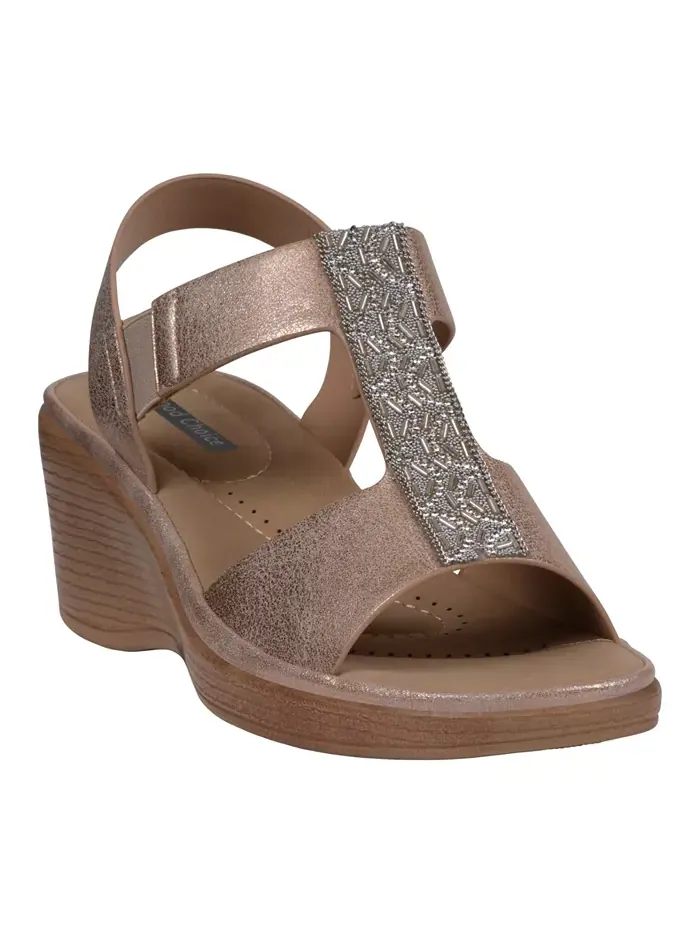 Женские босоножки Elissa на платформе с декоративными элементами GC Shoes — изображение 1 из 1, черный