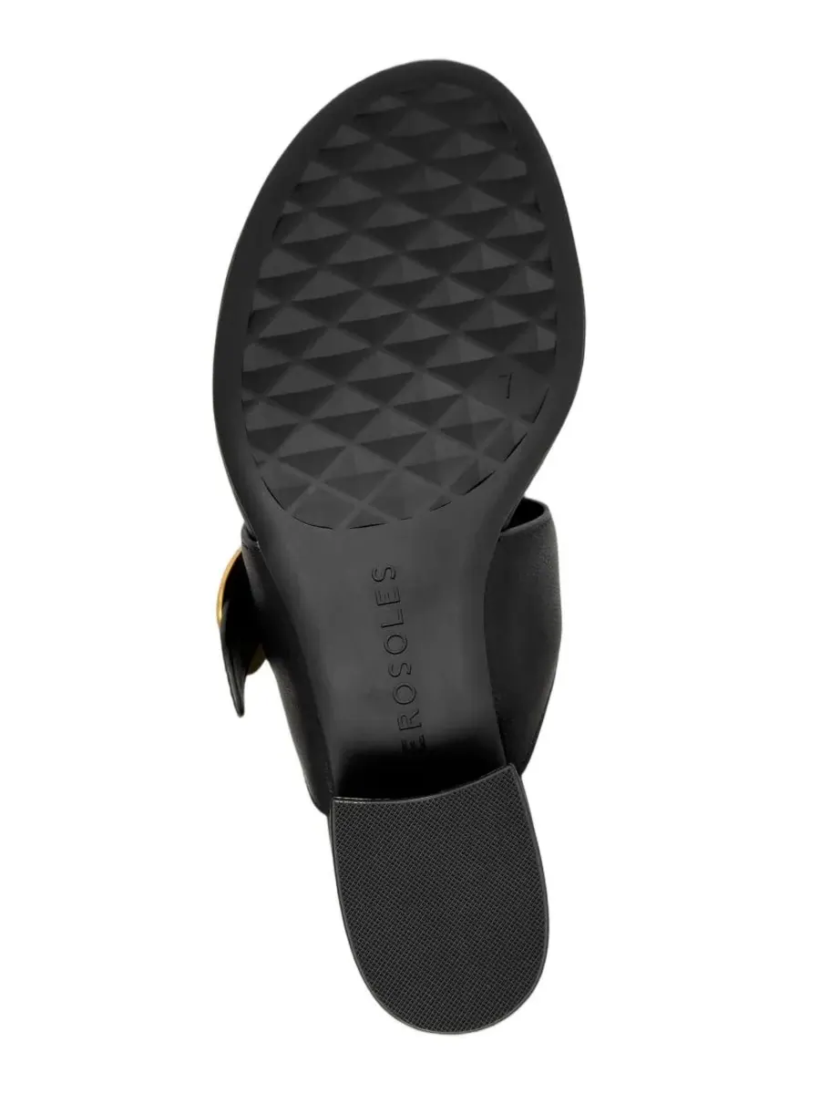 Женские босоножки Cloude с открытым носком и каблуком Aerosoles — изображение 5 из 6, черный