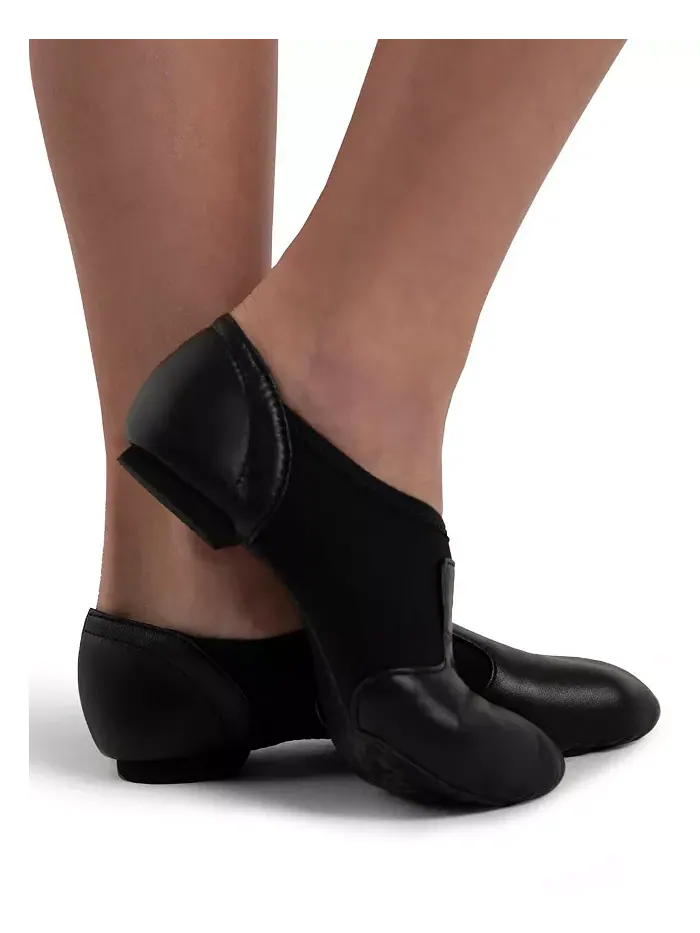 Джазовые туфли для девочек Jazz Glove с широкой колодкой Capezio — изображение 3 из 6, черный