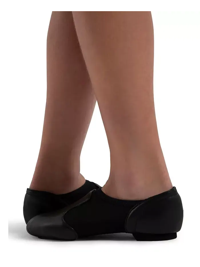 Джазовые туфли для девочек Jazz Glove с широкой колодкой Capezio — изображение 5 из 6, черный