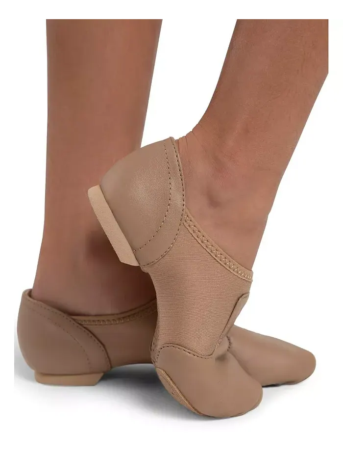 Джазовые туфли для девочек Jazz Glove с широкой колодкой Capezio — изображение 1 из 4, карамель