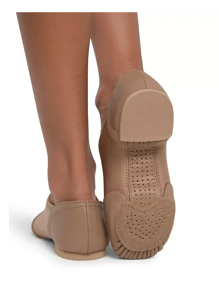 Джазовые туфли для девочек Jazz Glove с широкой колодкой Capezio — изображение 4 из 4, карамель