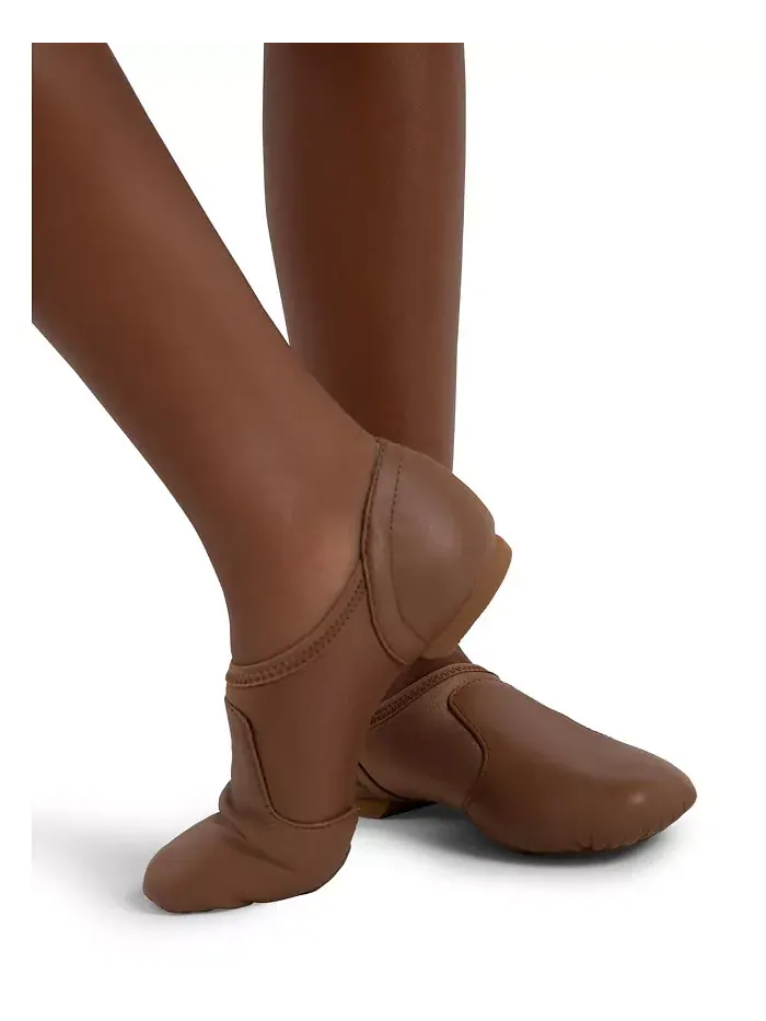 Джазовые туфли для девочек Jazz Glove с широкой колодкой Capezio — изображение 2 из 5, коричневый