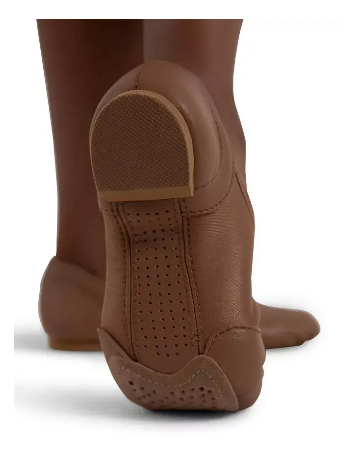 Джазовые туфли для девочек Jazz Glove с широкой колодкой Capezio — изображение 3 из 5, коричневый
