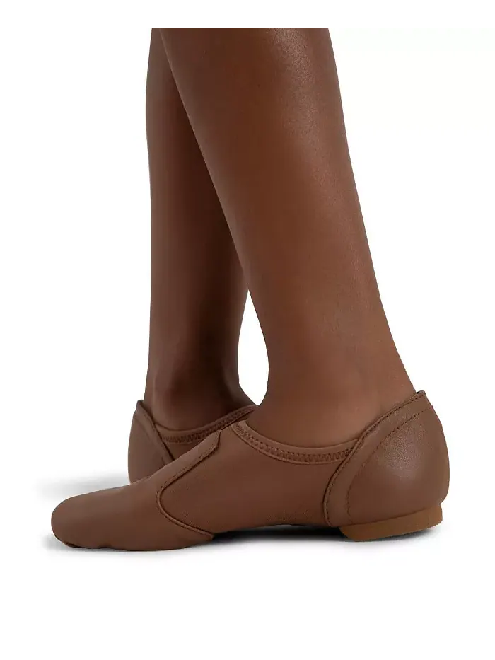 Джазовые туфли для девочек Jazz Glove с широкой колодкой Capezio — изображение 5 из 5, коричневый