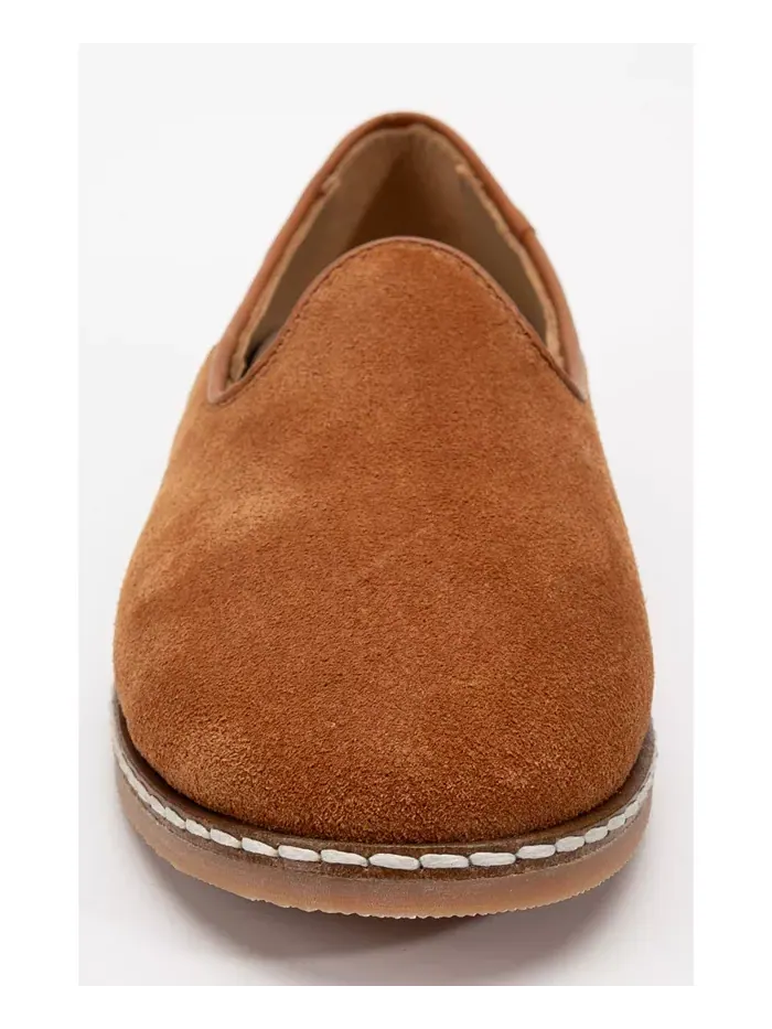 Туфли Istanbul Suede Leather Slip On Flats (женские) Epilogue Shoes — изображение 6 из 6, коричневый