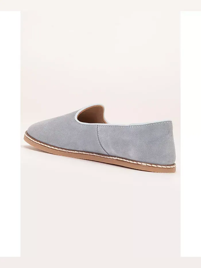 Туфли Istanbul Suede Leather Slip On Flats (женские) Epilogue Shoes — изображение 4 из 6, синий