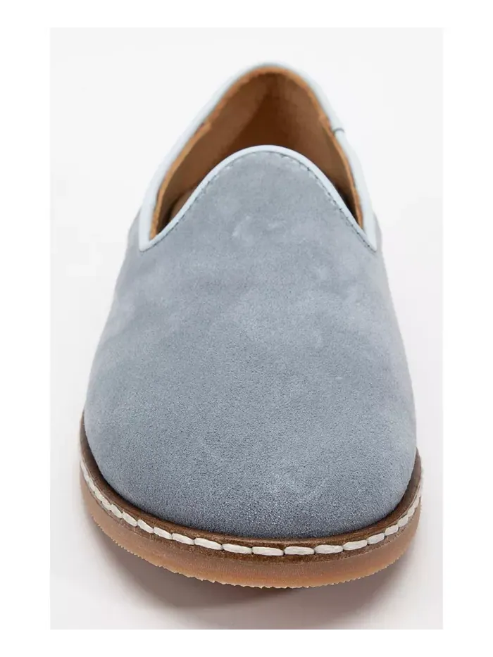 Туфли Istanbul Suede Leather Slip On Flats (женские) Epilogue Shoes — изображение 6 из 6, синий