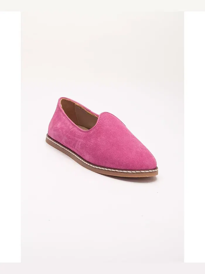 Туфли Istanbul Suede Leather Slip On Flats (женские) Epilogue Shoes — розовый