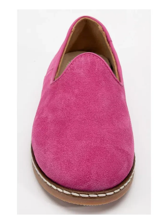 Туфли Istanbul Suede Leather Slip On Flats (женские) Epilogue Shoes — изображение 6 из 6, розовый