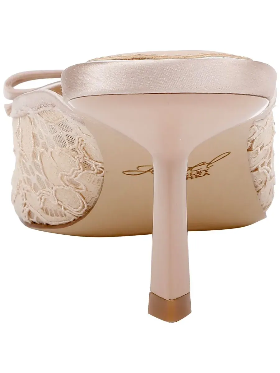 Jewel Badgley Mischka Женские вечерние мюли Elliott Slip-On — изображение 3 из 5, бежевый