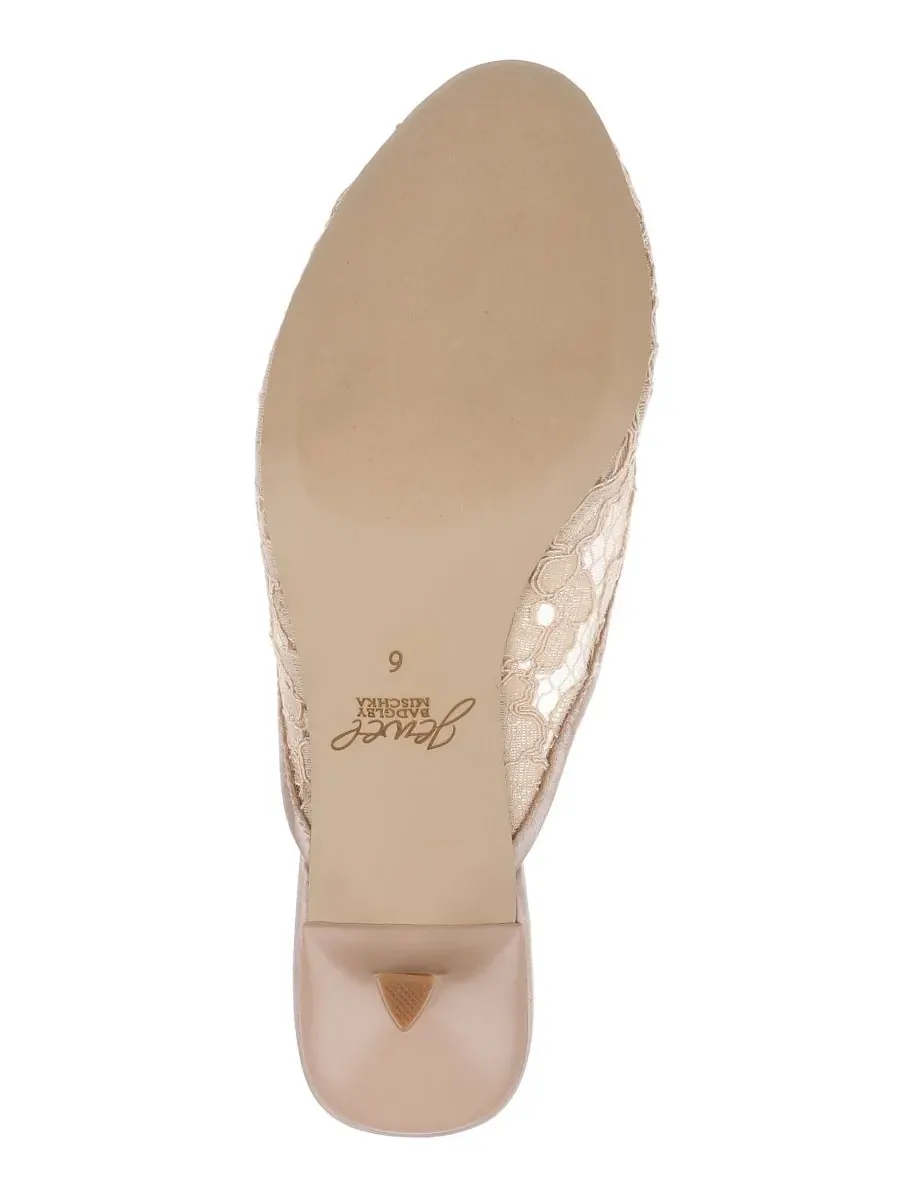Jewel Badgley Mischka Женские вечерние мюли Elliott Slip-On — изображение 5 из 5, бежевый