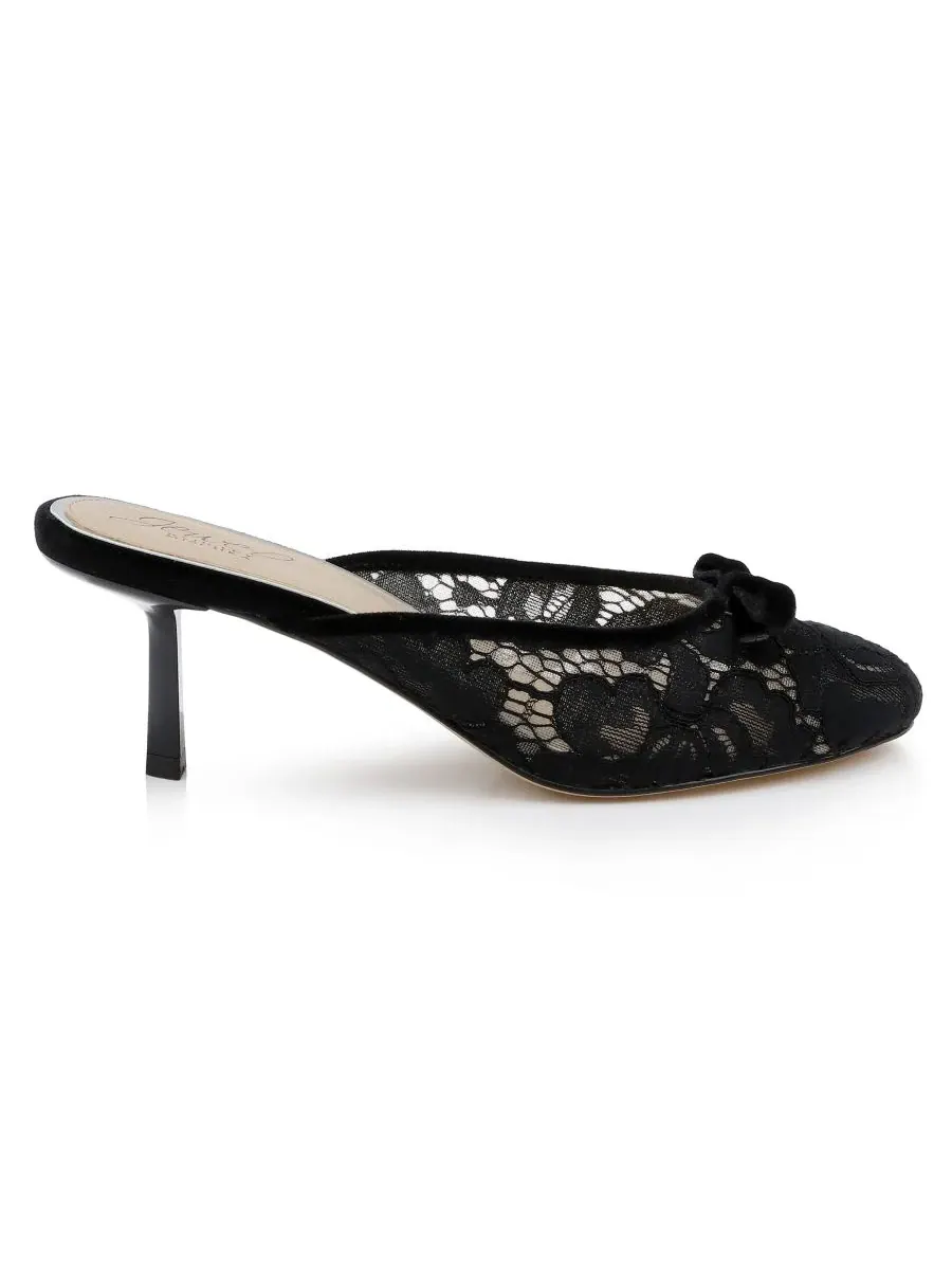 Jewel Badgley Mischka Женские вечерние мюли Elliott Slip-On — изображение 2 из 5, черный