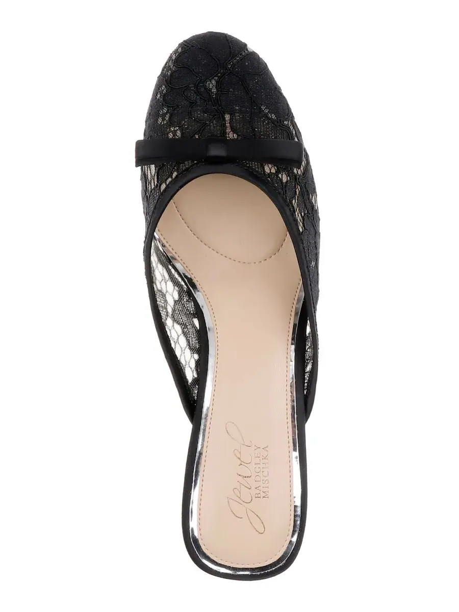 Jewel Badgley Mischka Женские вечерние мюли Elliott Slip-On — изображение 4 из 5, черный