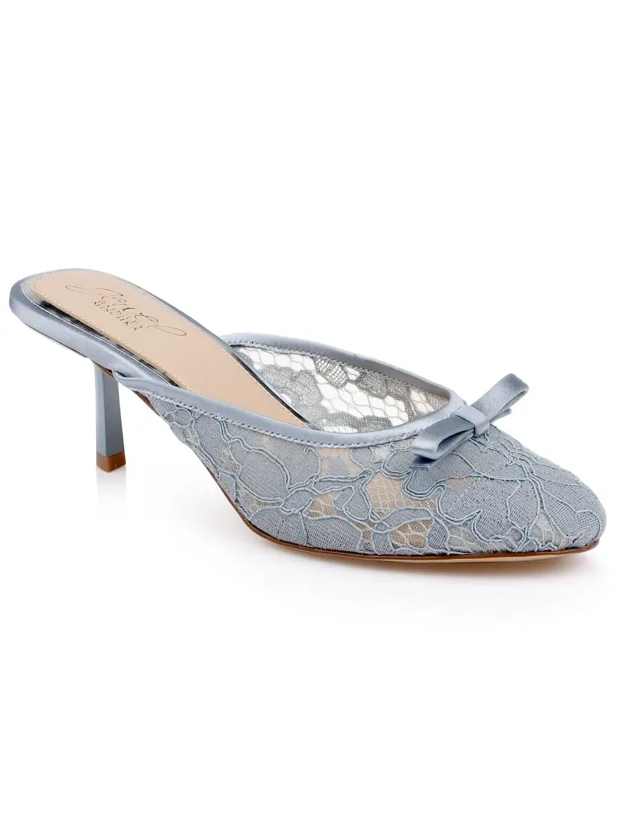 Jewel Badgley Mischka Женские вечерние мюли Elliott Slip-On — изображение 1 из 5, синий