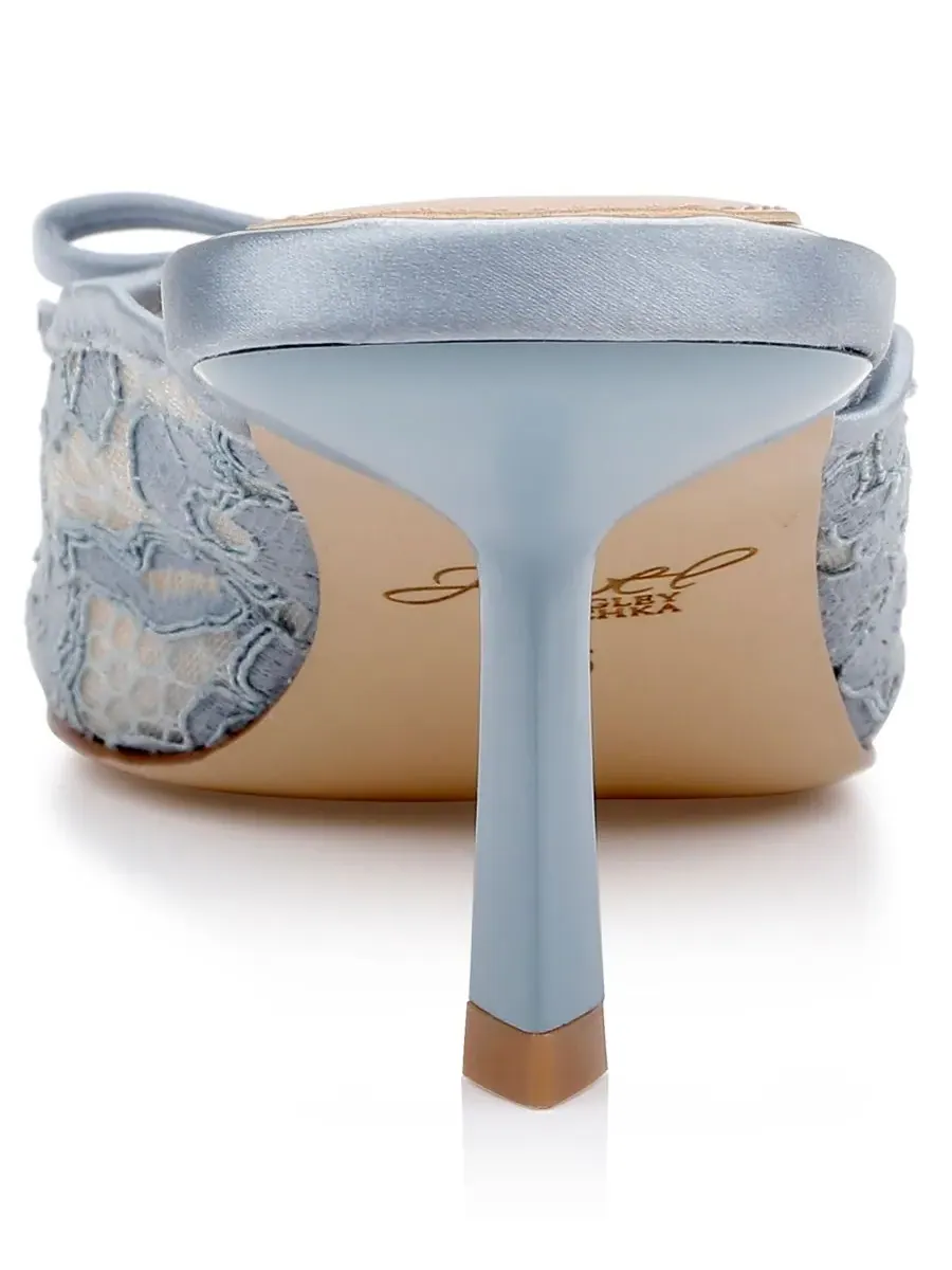 Jewel Badgley Mischka Женские вечерние мюли Elliott Slip-On — изображение 3 из 5, синий
