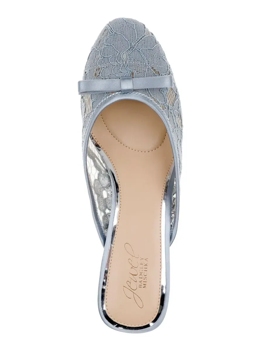 Jewel Badgley Mischka Женские вечерние мюли Elliott Slip-On — изображение 4 из 5, синий