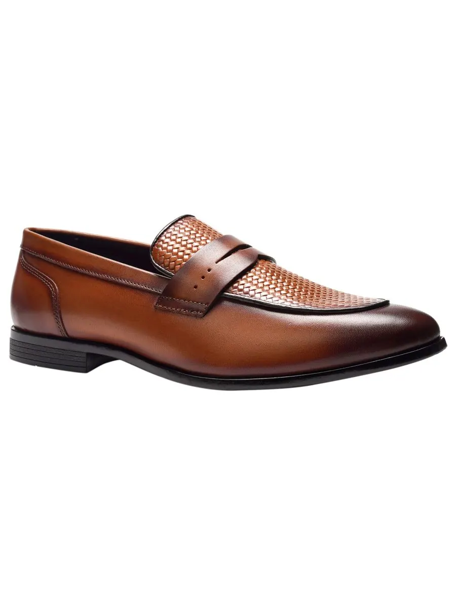 Мужские лоферы Solstice Penny Loafers Carlos by Carlos Santana — изображение 1 из 6, бежевый