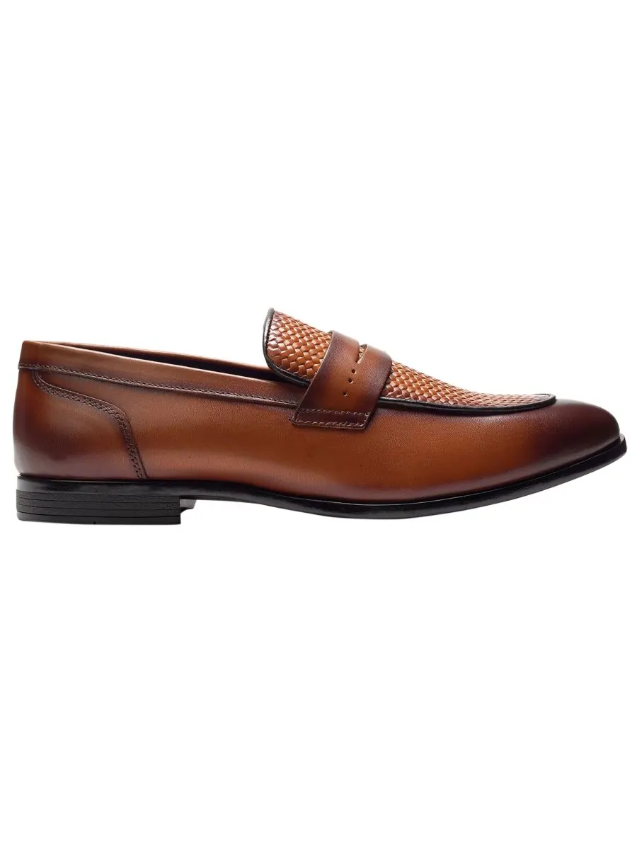 Мужские лоферы Solstice Penny Loafers Carlos by Carlos Santana — изображение 2 из 6, бежевый
