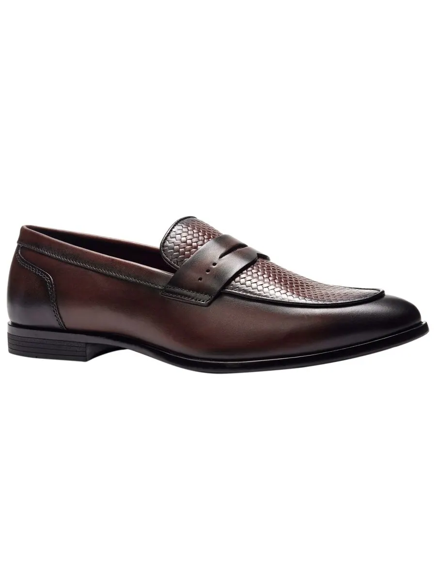 Мужские лоферы Solstice Penny Loafers Carlos by Carlos Santana — изображение 1 из 6, коричневый