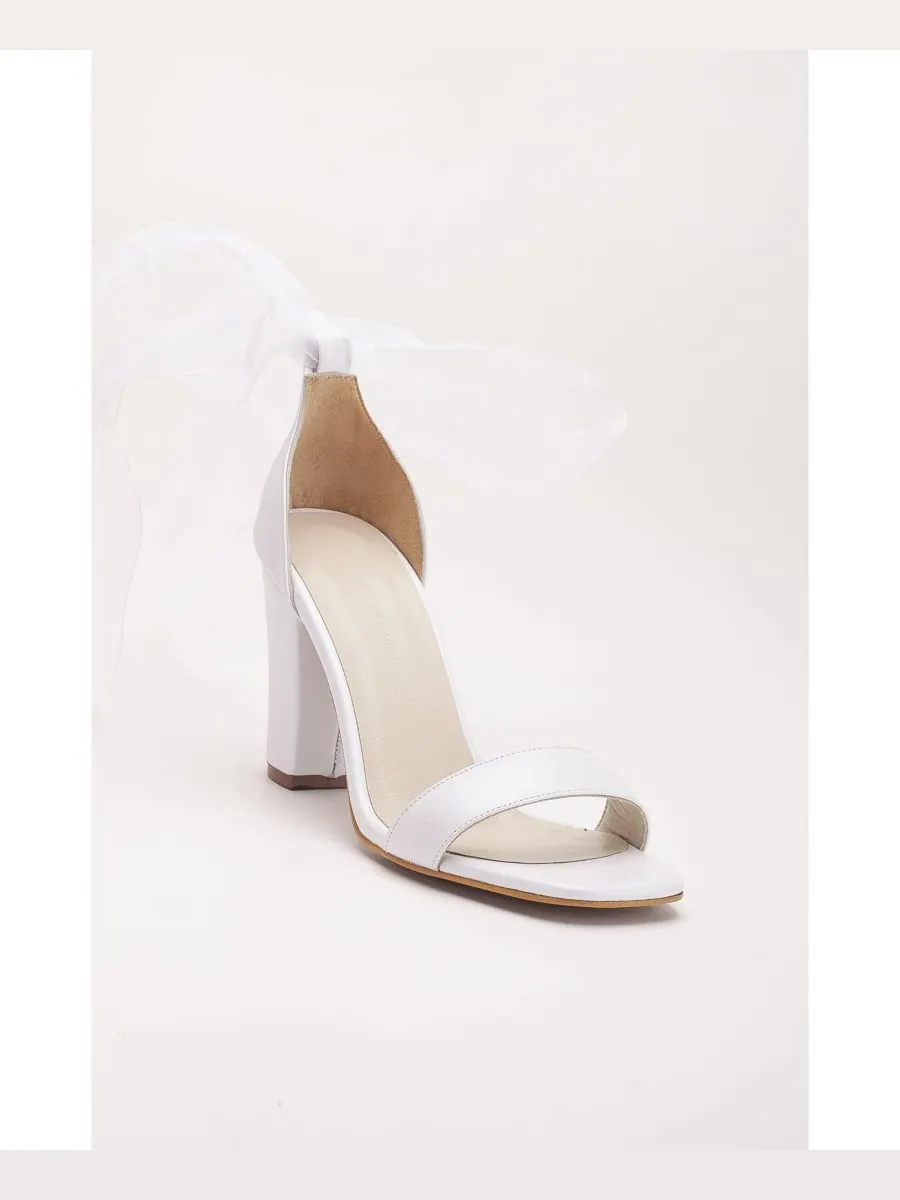 Кожаные сандалии Taylor Bridal с лентой (женские) Forever & Always Shoes — изображение 1 из 5, слоновая кость