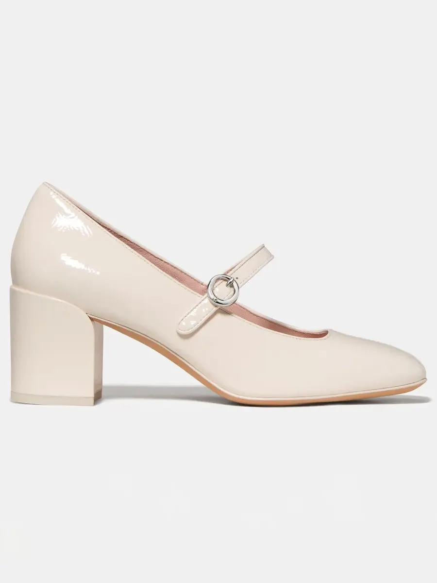 Женские туфли на высоком каблуке "Мэри Джейн" "Halo" Kate spade new york — изображение 2 из 5, бежевый