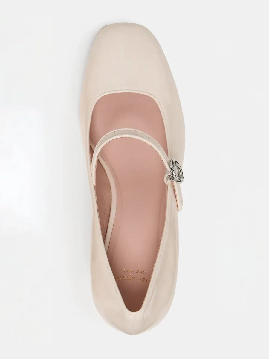 Женские туфли на высоком каблуке "Мэри Джейн" "Halo" Kate spade new york — изображение 4 из 5, бежевый