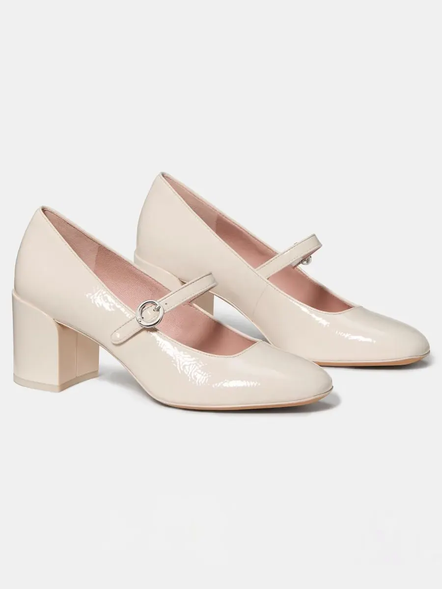 Женские туфли на высоком каблуке "Мэри Джейн" "Halo" Kate spade new york — изображение 5 из 5, бежевый