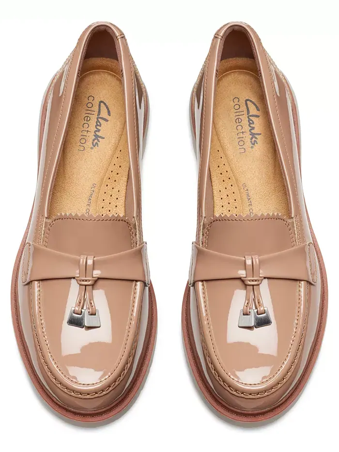 Лоферы женские Clarks Westlynn Bella, на массивной подошве — изображение 4 из 8, бежевый