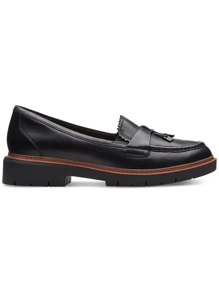Лоферы женские Clarks Westlynn Bella Lug-Sole, кожаные — изображение 2 из 5, черный