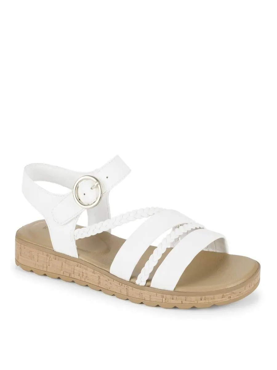 Женские сандалии-шлепанцы Gwyneth Slide Flat Baretraps — белый