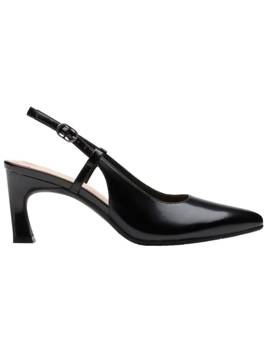 Туфли-лодочки женские Clarks Tammitha, с ремешком на пятке — изображение 2 из 6, черный