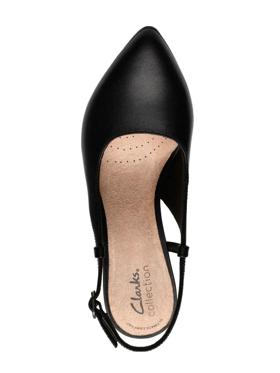 Туфли-лодочки женские Clarks Tammitha, с ремешком на пятке — изображение 4 из 6, черный