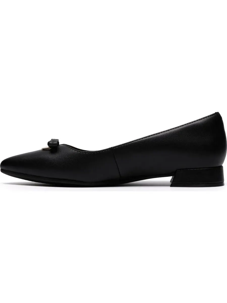 Балетки женские Clarks Natalyn Trim с острым носком — изображение 6 из 6, черный