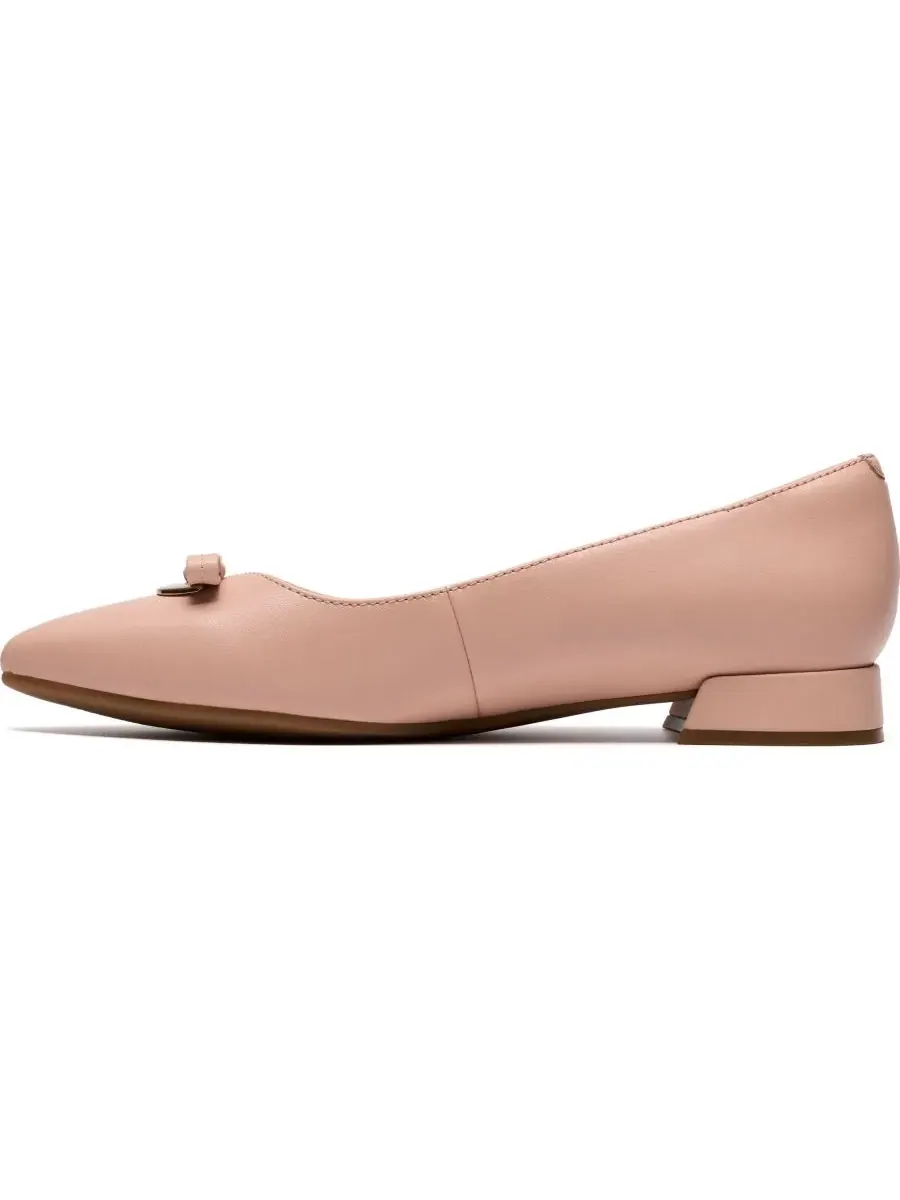 Балетки женские Clarks Natalyn Trim с острым носком — изображение 6 из 6, светлый розовый