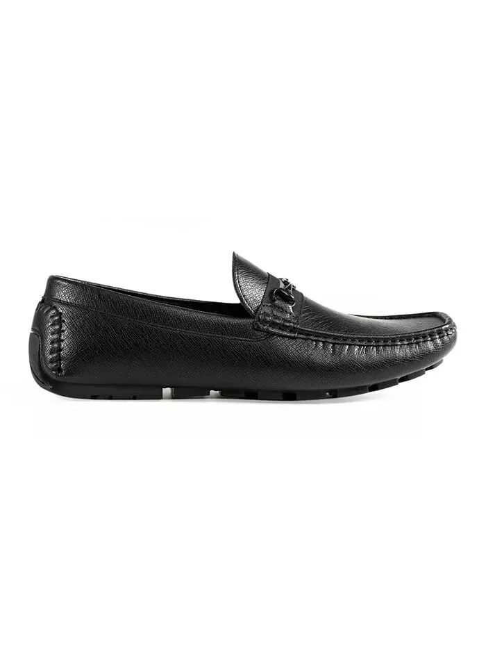 Мужские мокасины Aarav Moc Toe Slip On Driving GUESS — изображение 2 из 5, черный
