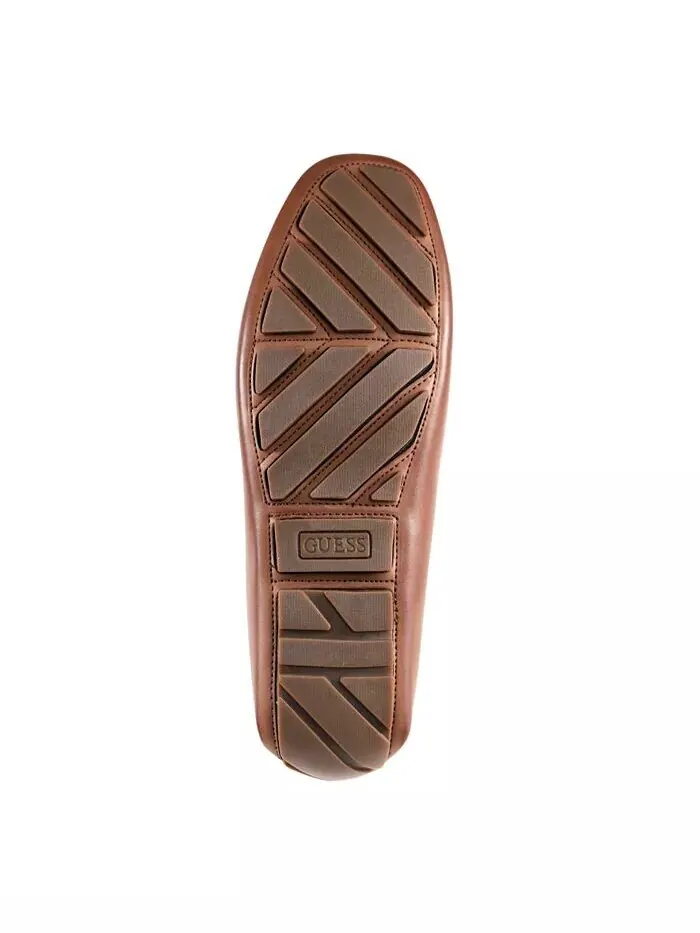 Мужские лоферы Aarav Moc Toe Slip On для вождения GUESS — изображение 5 из 5, коричневый