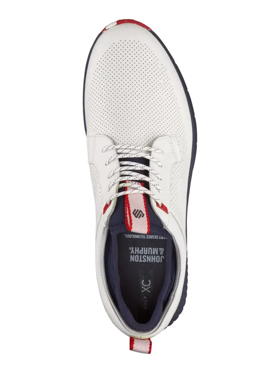 Кроссовки мужские H6-Luxe Hybrid Round Toe Johnston & Murphy — изображение 4 из 5, белый/темно-синий