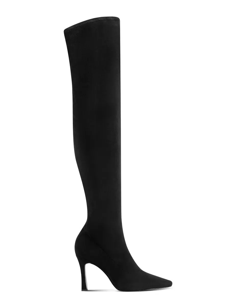 Ботинки-ботфорты на каблуке Shayla Stiletto Heel KARL LAGERFELD PARIS — изображение 2 из 5, черный