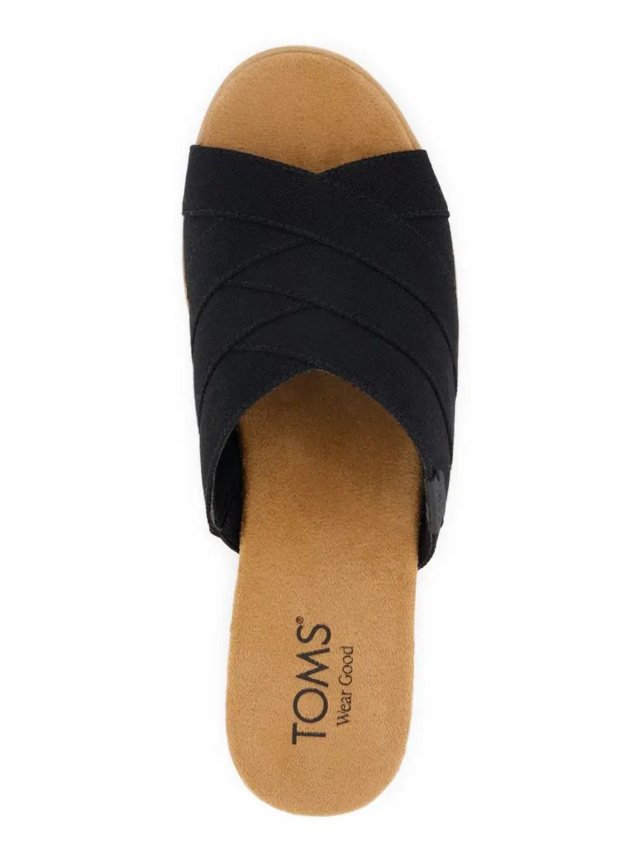 Женские сандалии-мюли на танкетке Diana Crossover TOMS — изображение 4 из 5, черный