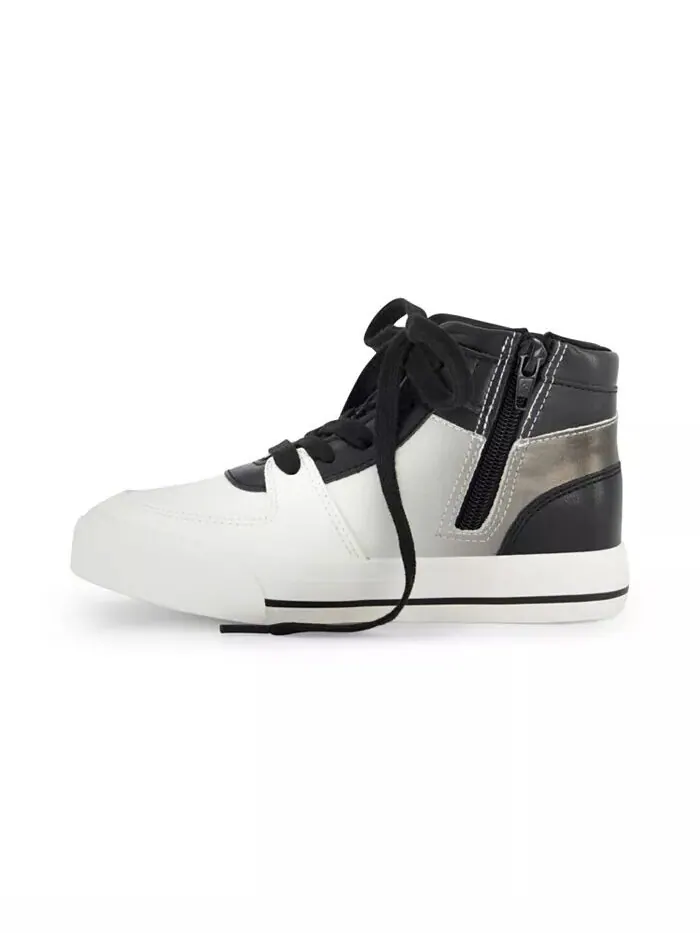Высокие кроссовки Amelia Alice для маленьких и больших девочек DKNY — изображение 2 из 7, черный/белый