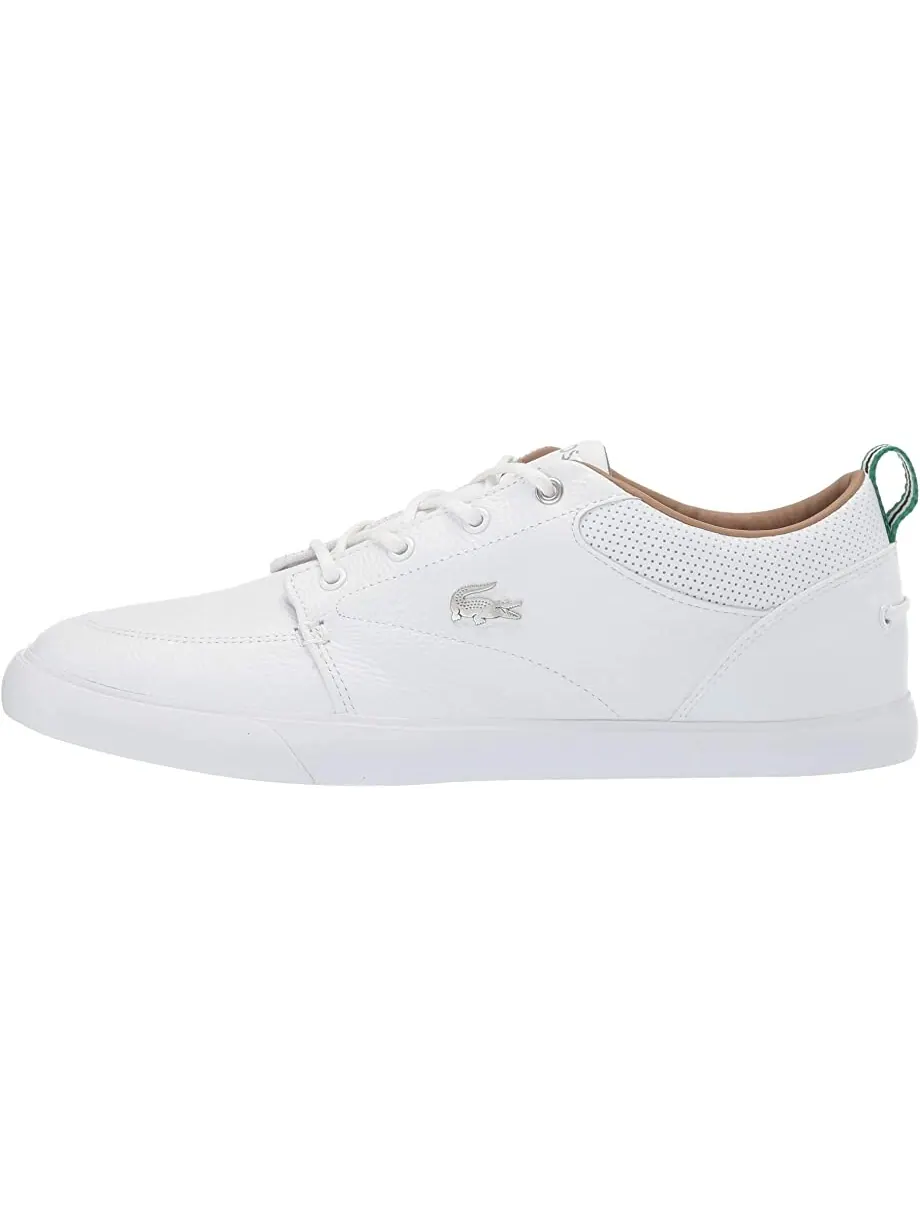 Кроссовки мужские Lacoste Bayliss Leather Perforated Collar — изображение 4 из 7, белый/белый