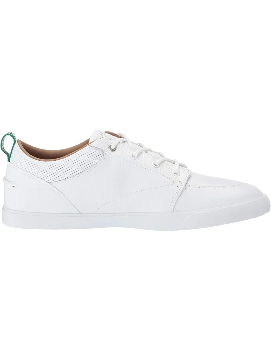 Кроссовки мужские Lacoste Bayliss Leather Perforated Collar — изображение 6 из 7, белый/белый