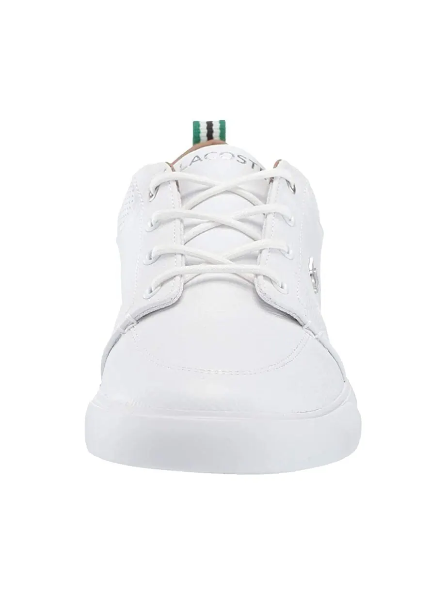 Кроссовки мужские Lacoste Bayliss Leather Perforated Collar — изображение 7 из 7, белый/белый