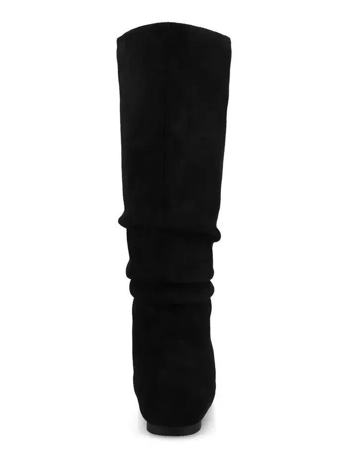 Женские сапоги Jayne Wide Calf Slochy до колена Journee Collection — изображение 3 из 5, черный
