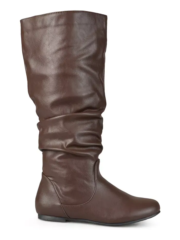 Женские сапоги Jayne Wide Calf Slouchy Knee High Journee Collection — изображение 2 из 5, коричневый