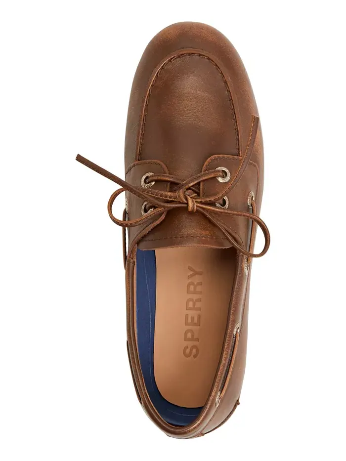 Женские узкие лодочные туфли на шнуровке Sperry — изображение 4 из 7, бежевый