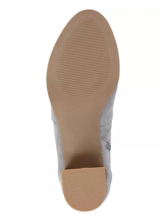 Женские ботильоны Hayven Block Heel Almond Toe Journee Collection — изображение 5 из 5, серый
