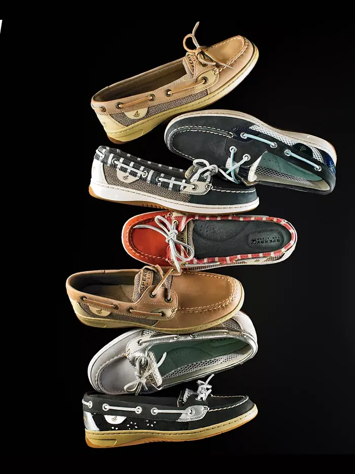 Женские лодочные туфли Angelfish Sperry — изображение 7 из 7, светлый серый